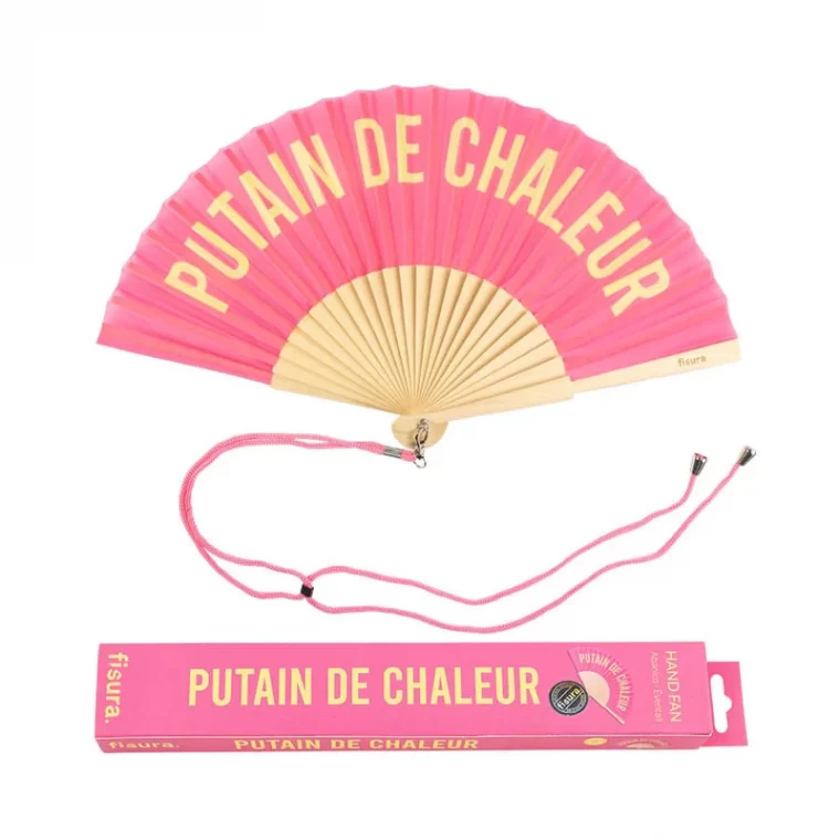 éventail message putain de chaleur summer été ventilateur bois decoration accessoires idée cadeau pas cher Aix en Provence