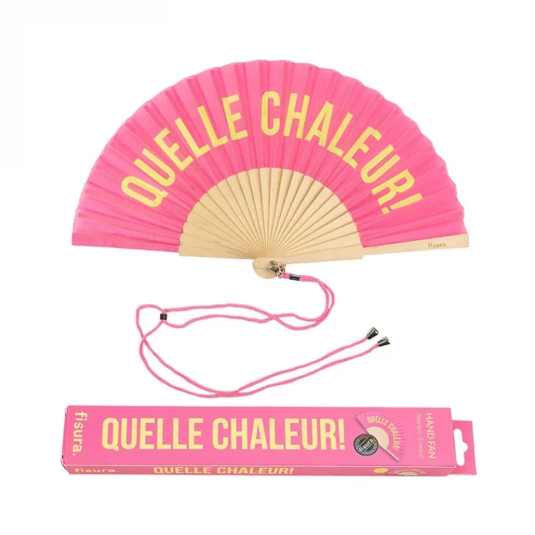 éventail message putain de chaleur summer été ventilateur bois decoration accessoires idée cadeau pas cher Aix en Provence