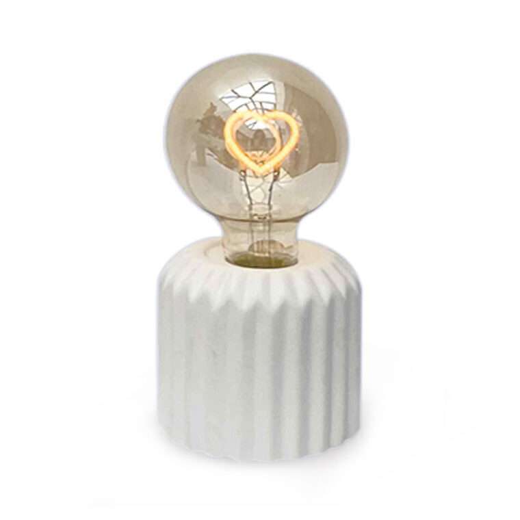 lampe a pile led coeur opjet deco